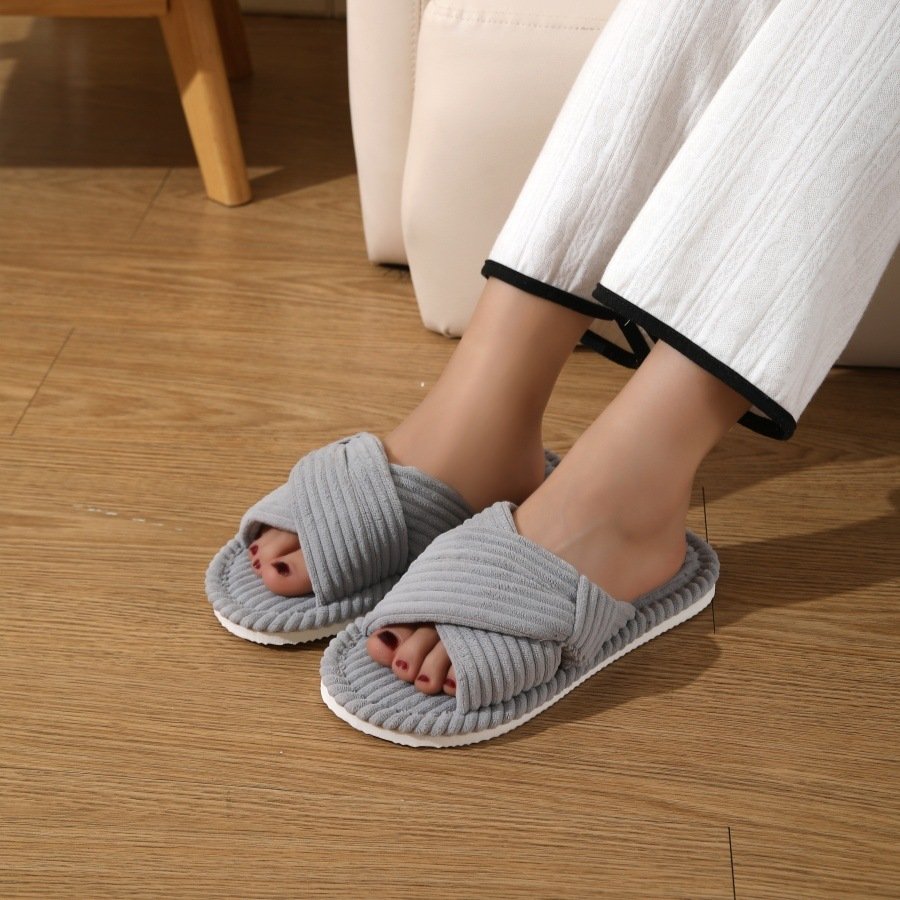 Slippers Open Home Non-slip Flat Couple - Image 3