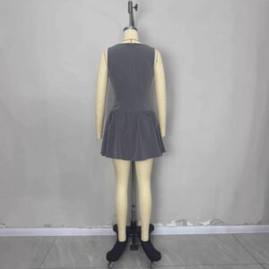 New Summer Womens Sleeveless Casual Button-Down Dress
