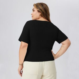 New Solid Color Slim-fit Simple Ins Casual Base Top