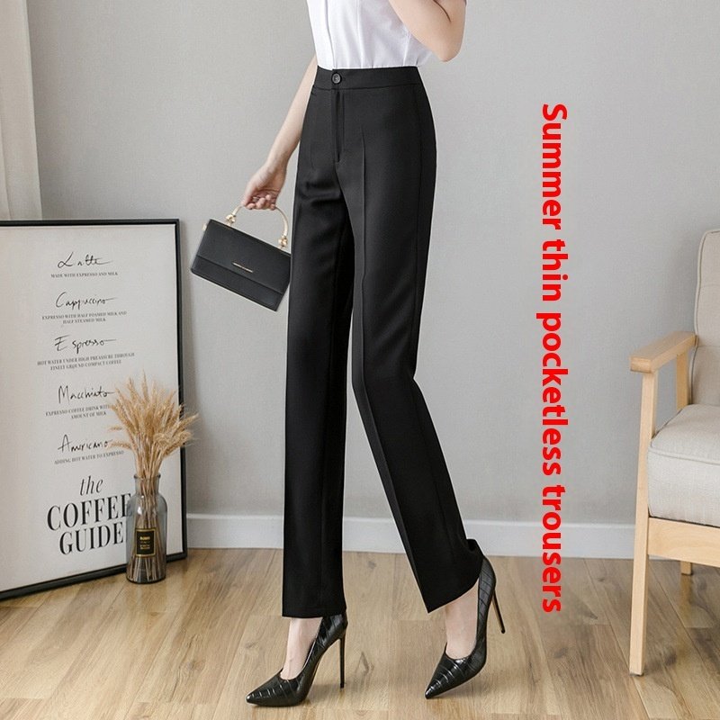 Female Office Worker Straight Workplace Suit Pant - Image 7
