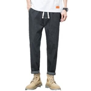 Men's Loose Plus Size Elastic Waist Jeans