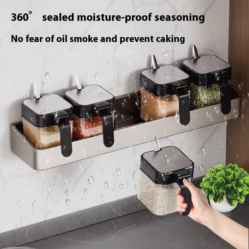 Seasoning Box Storage Rack Combination Suit - Image 4