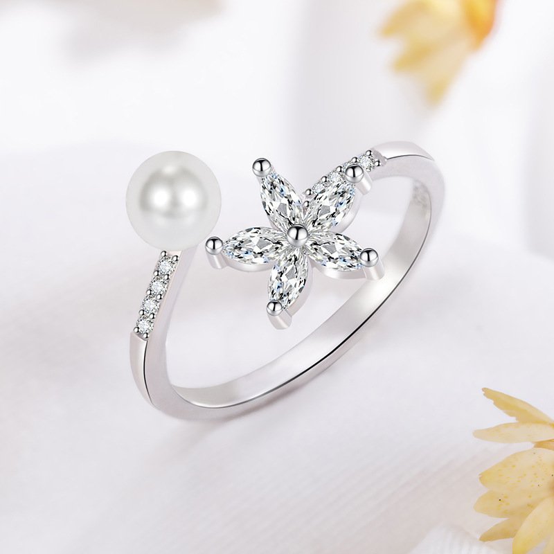 Original Design Pearl Pentagram Ring - Image 6