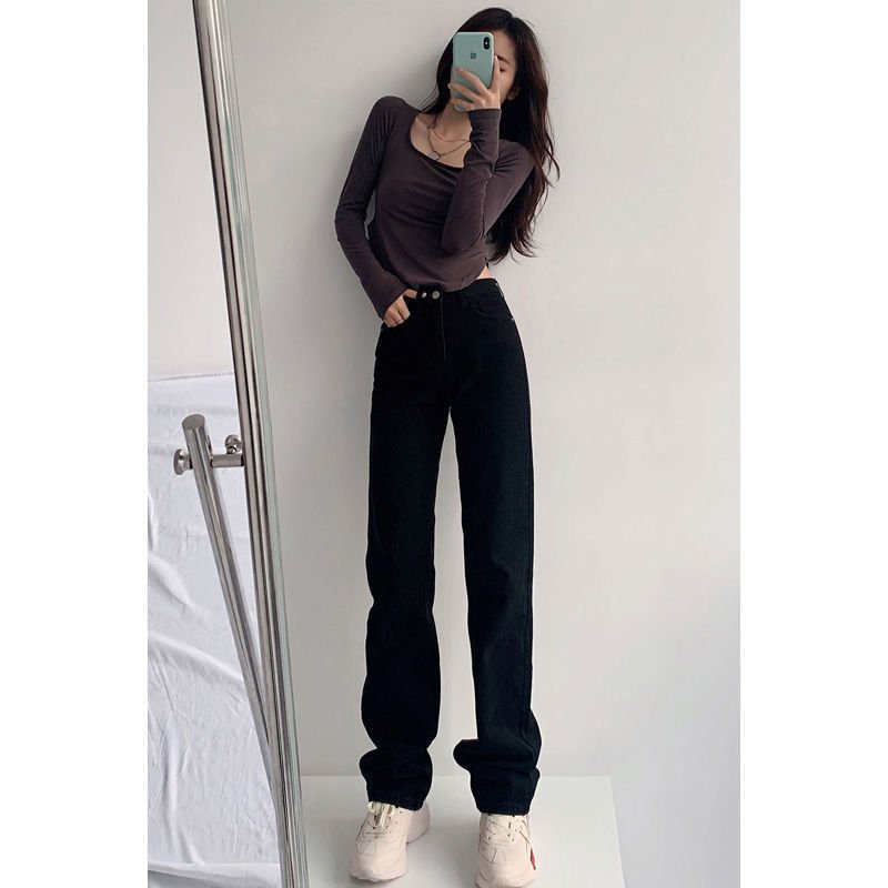 New High Waist Straight Mopping Pants - Image 5