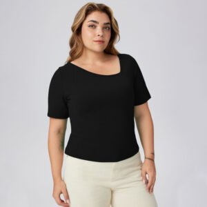 New Solid Color Slim-fit Simple Ins Casual Base Top