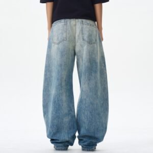 American Machete Jeans Men's Street Retro Washed