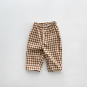 Children's Plaid Pants Infant Toddler Autumn
