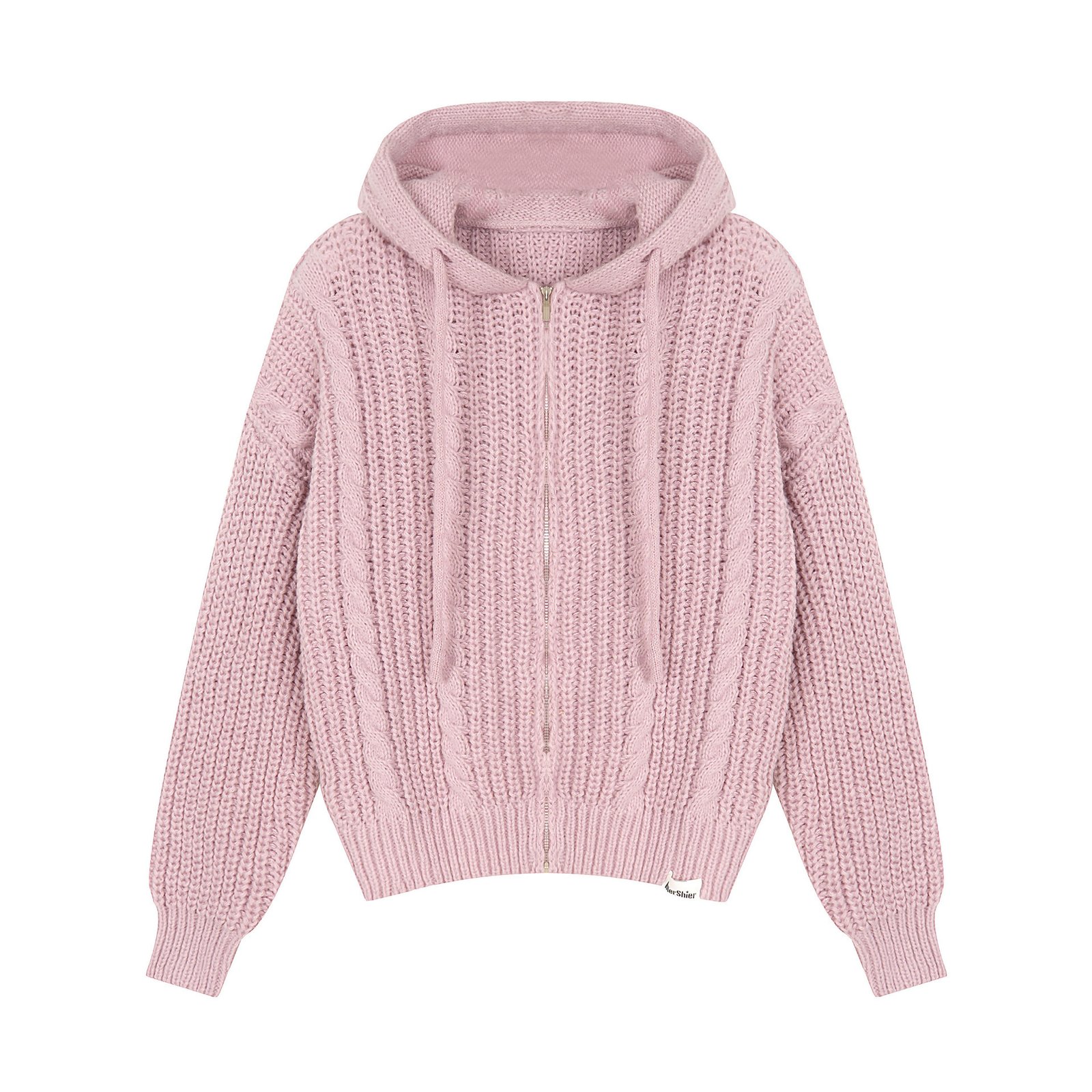 American Idle Style Twist Knitted Hooded Sweater - Image 9