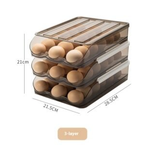 Home Kitchen Transparent Multi-layer Egg Storage Box