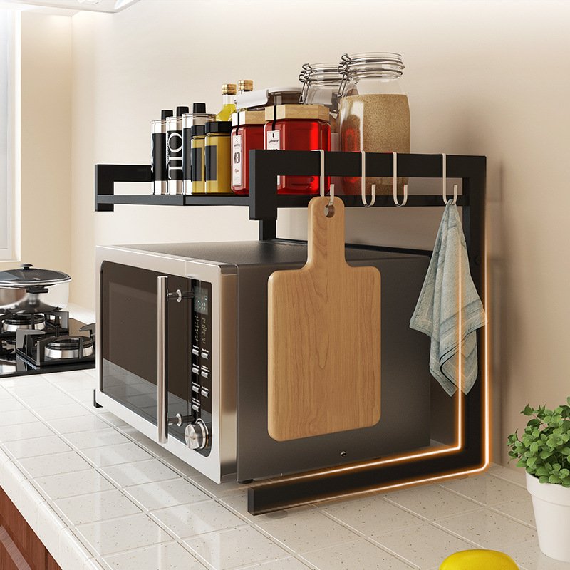 Retractable kitchen microwave rack - Image 3