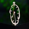 Luxury High-end Clock Brooch Suit Accessories