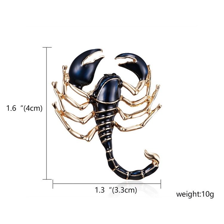 Scorpion Painting Oil Animal Brooch Personality Insect - Image 5