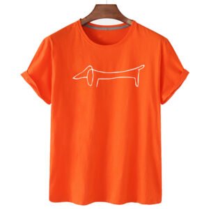 Women's Dachshund Print Short Sleeve T-Shirt