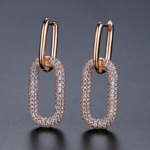 Jinse Light Luxury Ear Clips, Fashionable And Stylish, European And American Style, Unique For Women