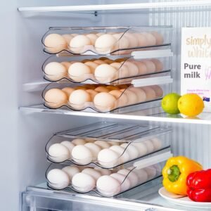 Home Kitchen Transparent Multi-layer Egg Storage Box