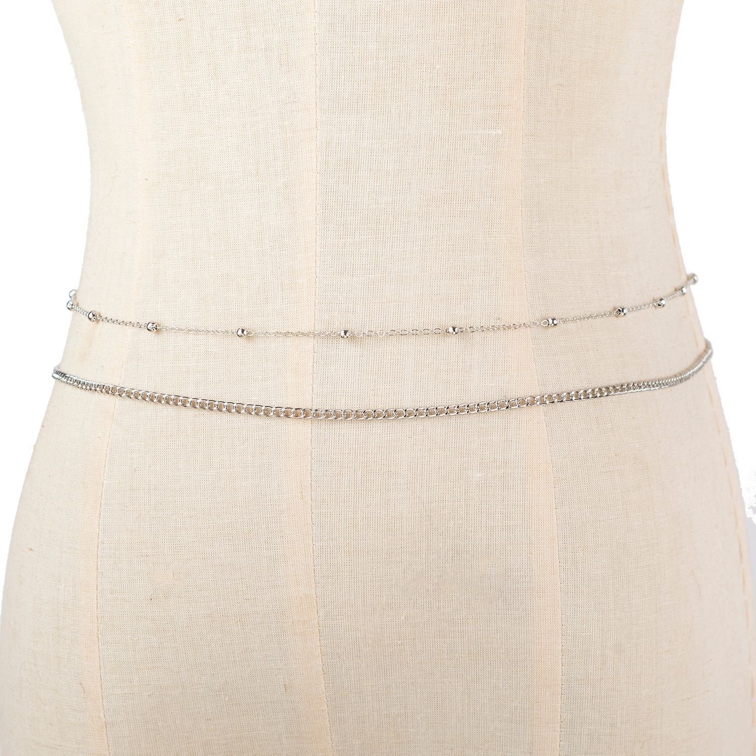 Women's Fashion Round Beads Chain Double-layer Waist Chain - Image 10