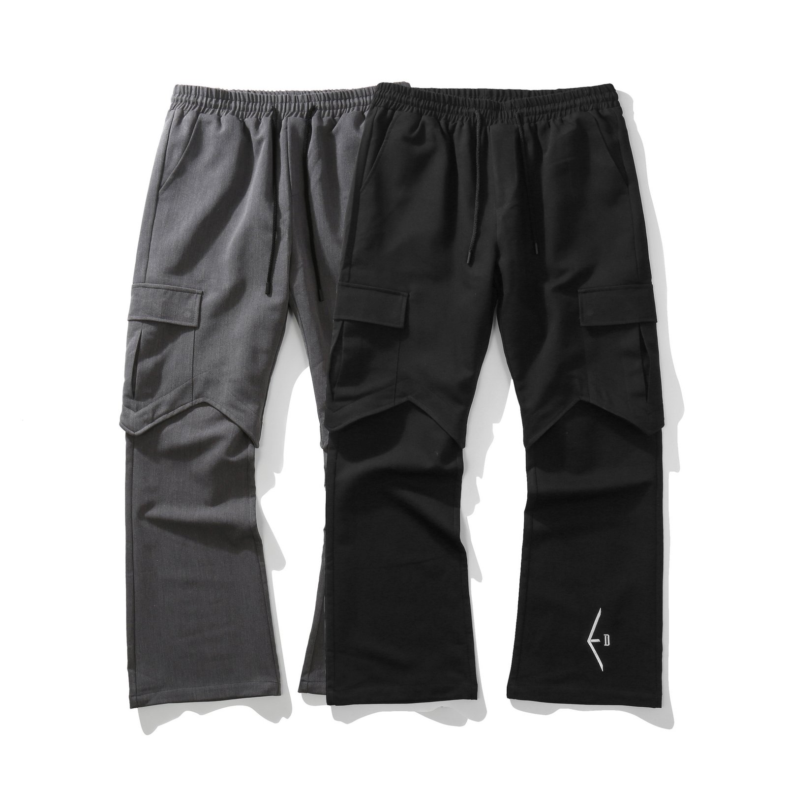Street Embroidered Flared Loose Men's Casual Pants - Image 5