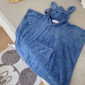 Rabbit Ears Children's Baby Infant Hooded Cloak Bath Towel Nightgown Bathrobe