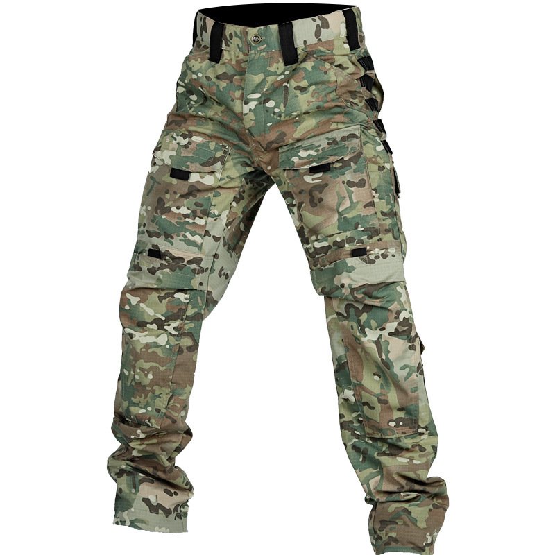 Camouflage Trousers Outdoor Multi-functional Pocket Wear-resistant Training Pants - Image 2