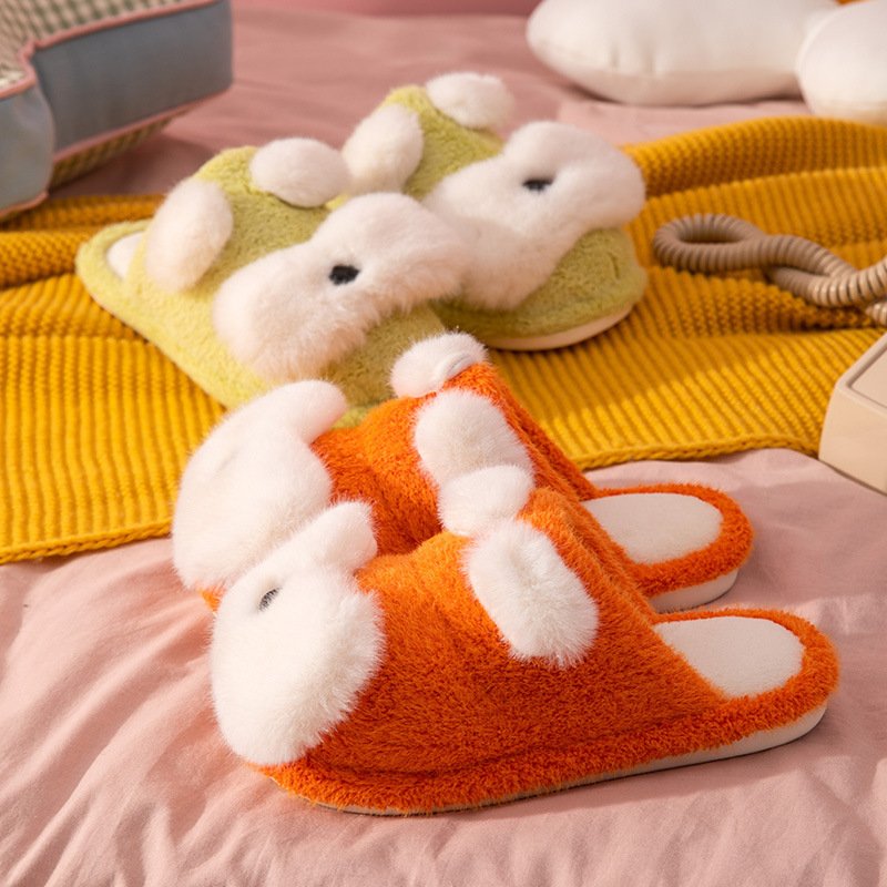 Cotton Slippers Female Indoor Household Warmth Thick-soled Non-slip - Image 2