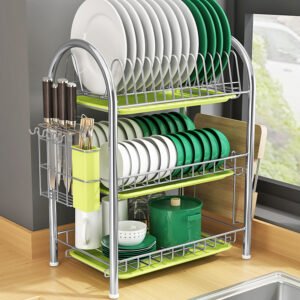 Multi-layer Floor Draining Bowl Rack Kitchen Shelf Countertop Dish Storage Knife And Fork Cabinet Dish Rack Storage Product