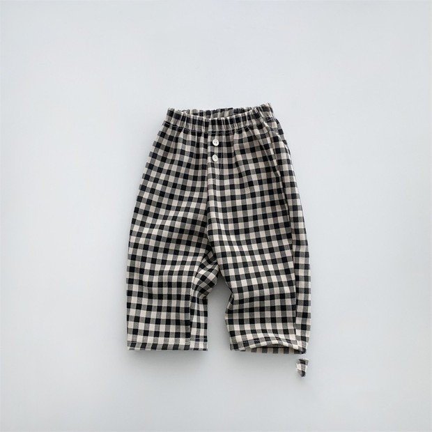 Children's Plaid Pants Infant Toddler Autumn