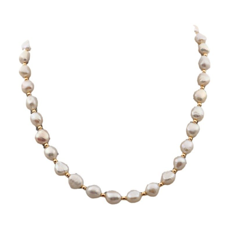 Baroque Freshwater Pearl Necklace Bracelet Earrings Set - Image 6