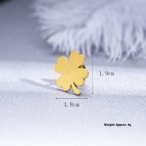 Fashion Four-leaf Clover Men's Suit Brooch Women Evening Dresses Badge Brooch