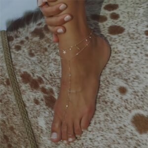 Women's European And American Titanium Steel Rhinestone Zircon Anklet