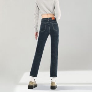New High-rise Slim-fit Straight-leg Jeans For Petite Women