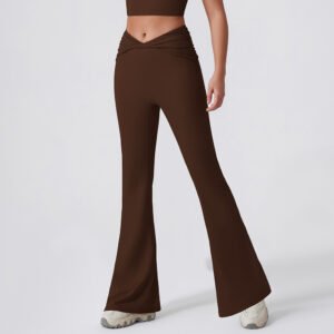 Female Pure Color Tight Hip Lift Quick-drying Casual Sports Trousers