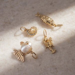 Jinbao Color 18K Series Round Shrimp Pendant