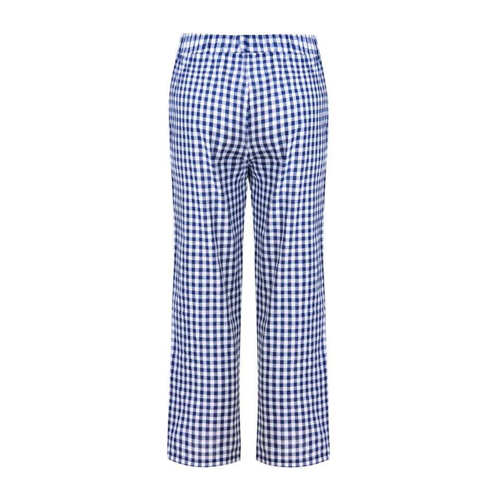 Cropped Pants With Checkered Panels For Versatility - Image 5