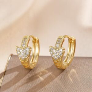 Fashion Women's Jewelry Copper Plated Real Gold Earrings