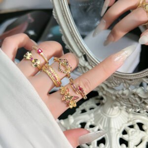 Dainty Snake-Shape Bow Ring For Women