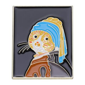 Creative Oil Painting Series Alloy Brooch Clothes And Bags Decorations