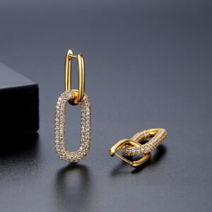 Jinse Light Luxury Ear Clips, Fashionable And Stylish, European And American Style, Unique For Women