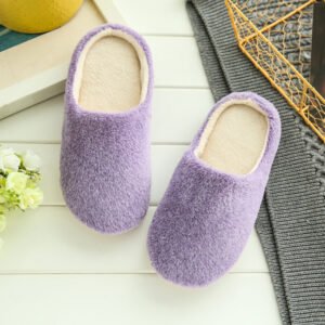 Fleece Soft Sole Silent Japanese Style Slippers