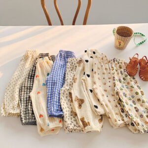 Korean Style Baby Anti-mosquito Pants Thin Cotton Trousers Loose