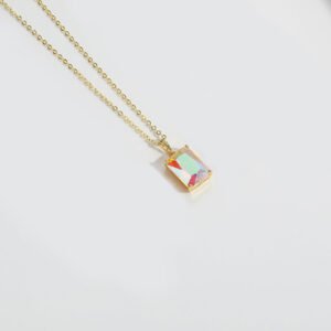 Womens Retro Minimalist Pendant Necklace
