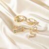 Light Luxury Micro-Set Zircon Personalized Snake-Shape Ring For Women