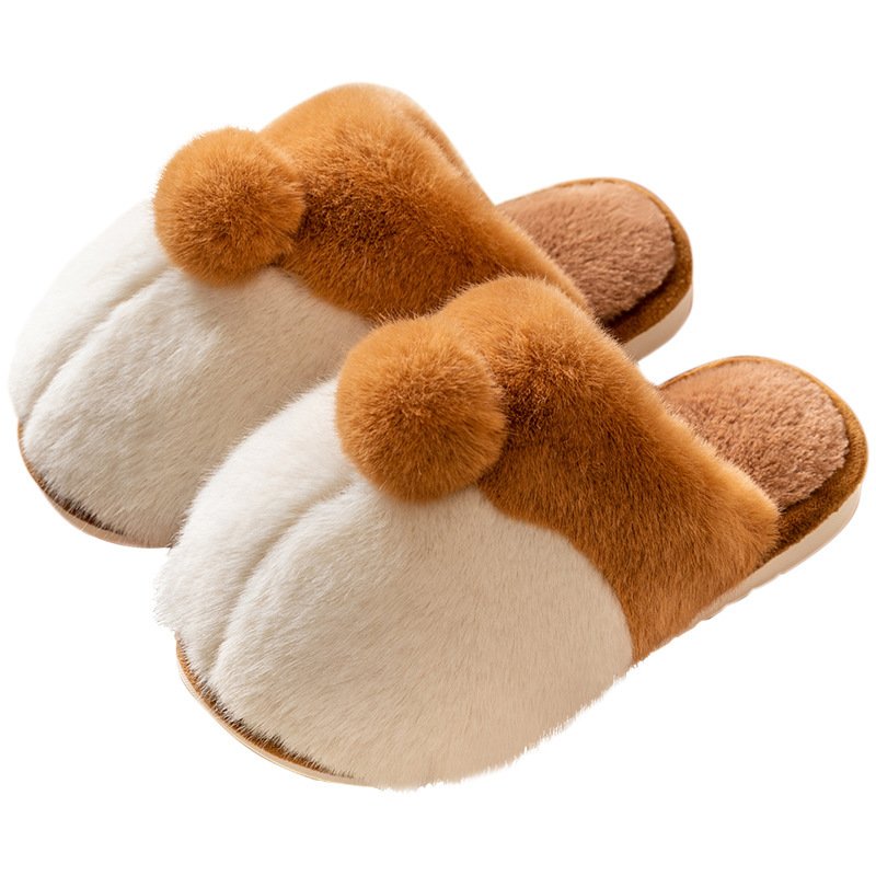 Women's Cute Indoor Plush Corgi Slippers - Image 2