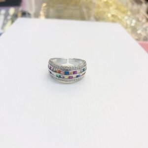 Versatile Copper Zircon Electroplated Real Gold Color Ring For Women