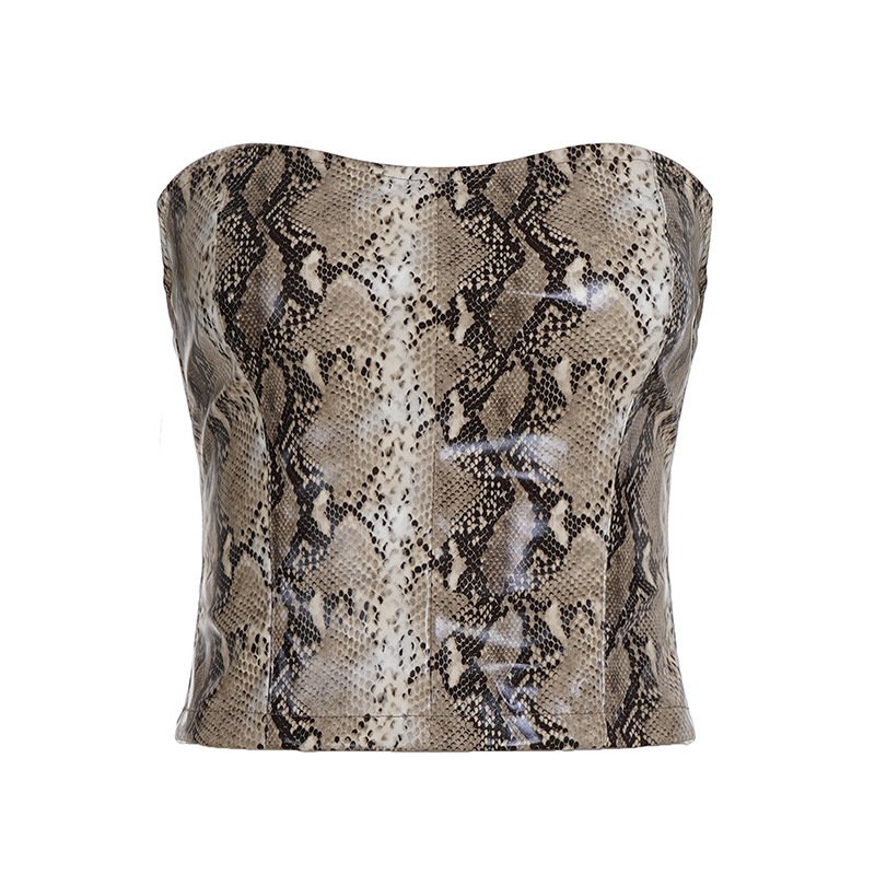 Vintage Leather Cropped Vest For European And American Women's Fashion - Image 6