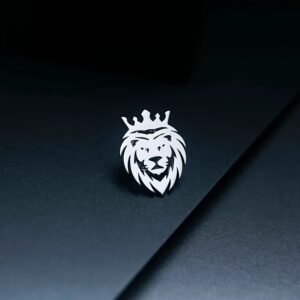 Little Lion Coffee Cup Apple Shape Badge Suit Accessories Creative Men's Brooch
