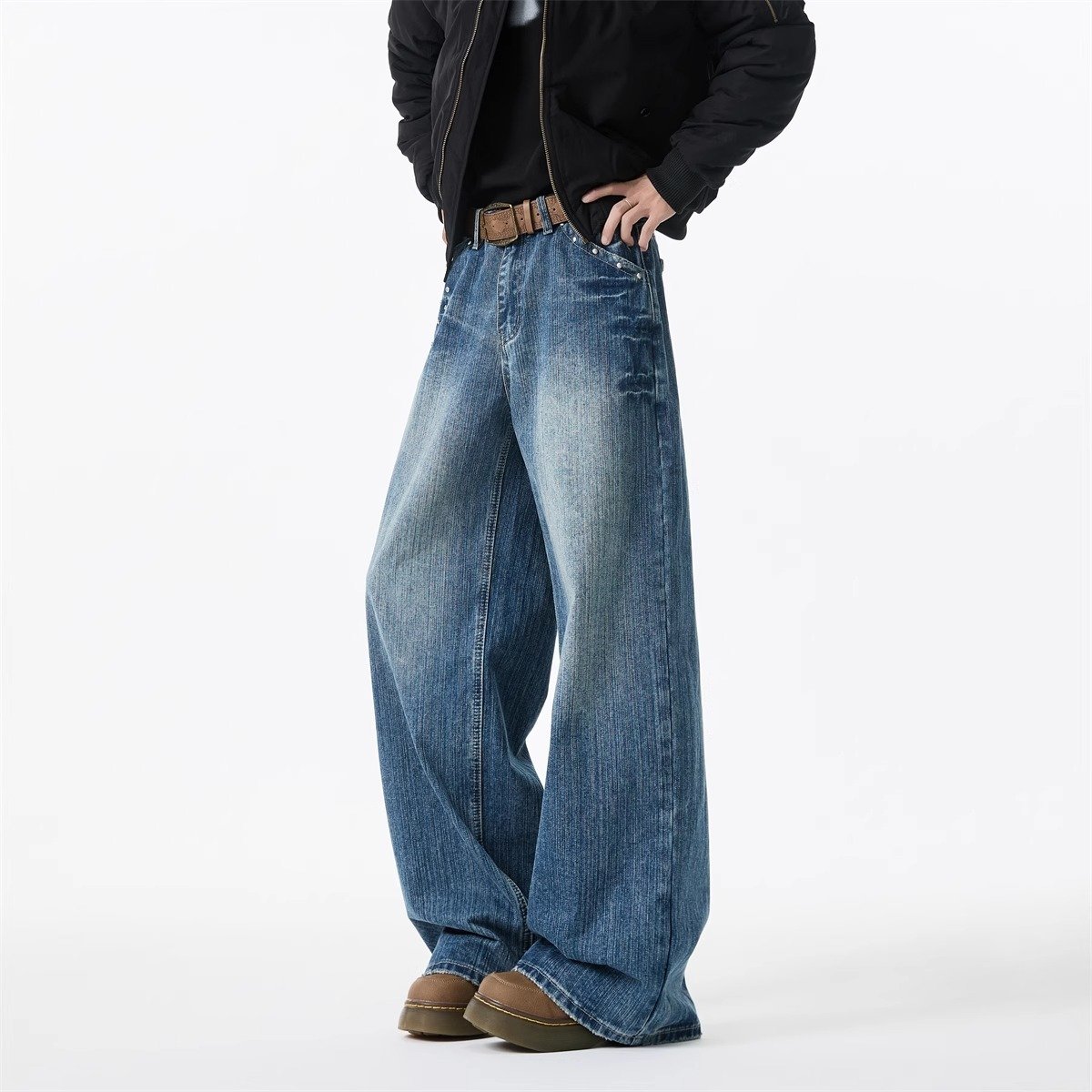 American Rivet Washed Lightning Jeans - Image 5
