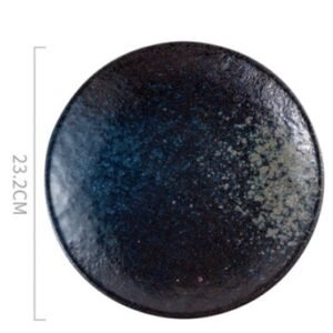 Ceramic Plate Sushi Home Round Western Food Steak Plate