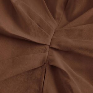 New Stylish Chic Niche-design Irregular Coffee-colored Shirt