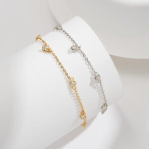 Women's Original Zirconium Pendant Simple Anklet