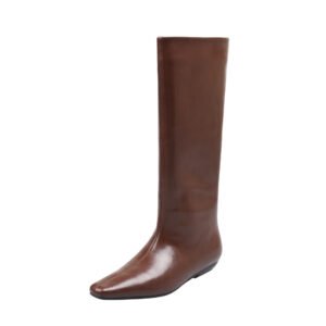 Women's Chunky Heel Straight Boots